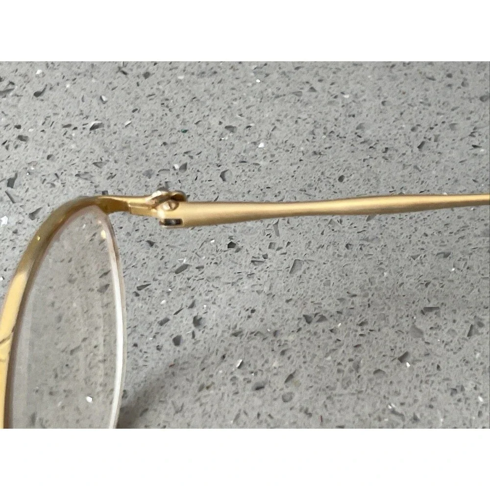 Diane Von Furstenberg 1559 GPK Eyeglasses Frames ONLY Gold 48-19-130 Half rim